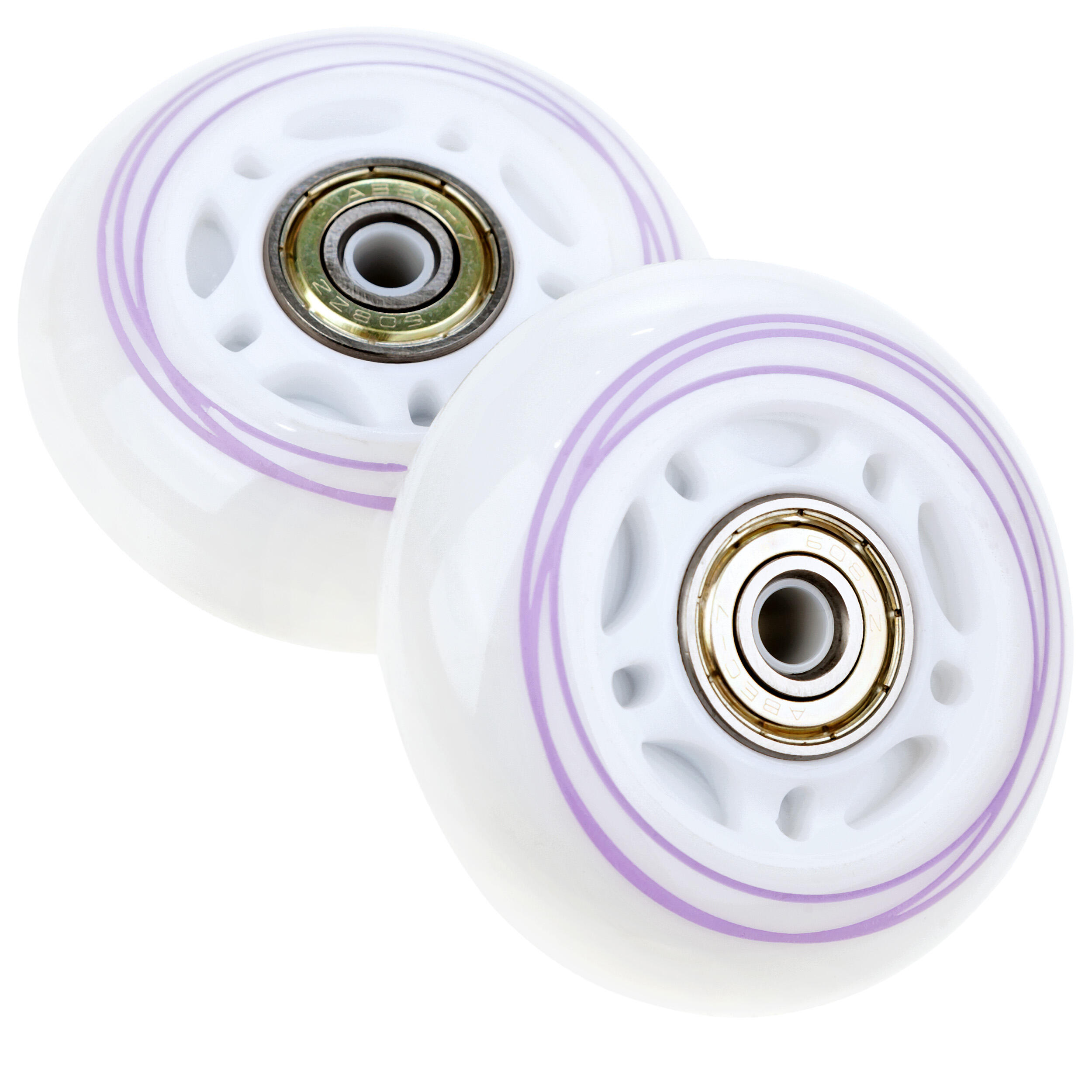8 rodas LED luminosas + rolamentos para rodas Raven Loret PU 3/6