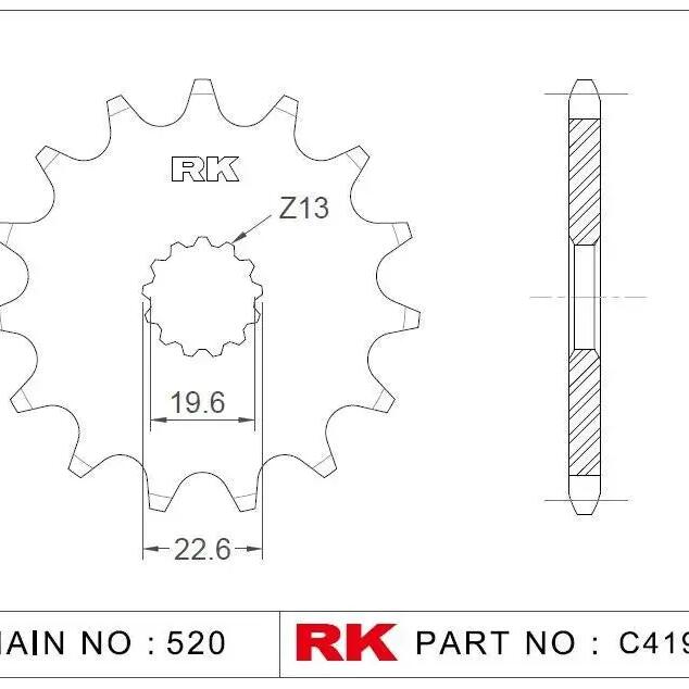 RK Sprocket 520 11z Standard