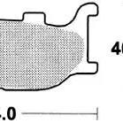 TRW MCB 666 sintered metal brake pads for motorcycles, One Size.