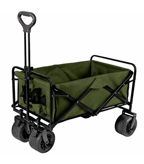 Chariot pliant Kol Outdoor pour plage et camping, 150L, ​​charge max 100 kg