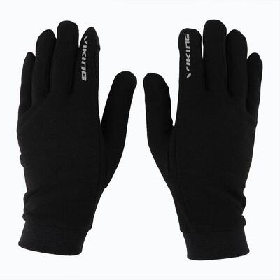 Volwassen uniseks alfa merino wool handschoenen (zwart)