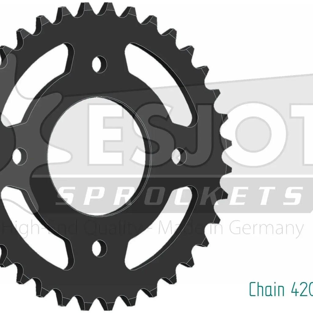 ESJOT 420 Chain Wheel, 36T, Steel, Black.