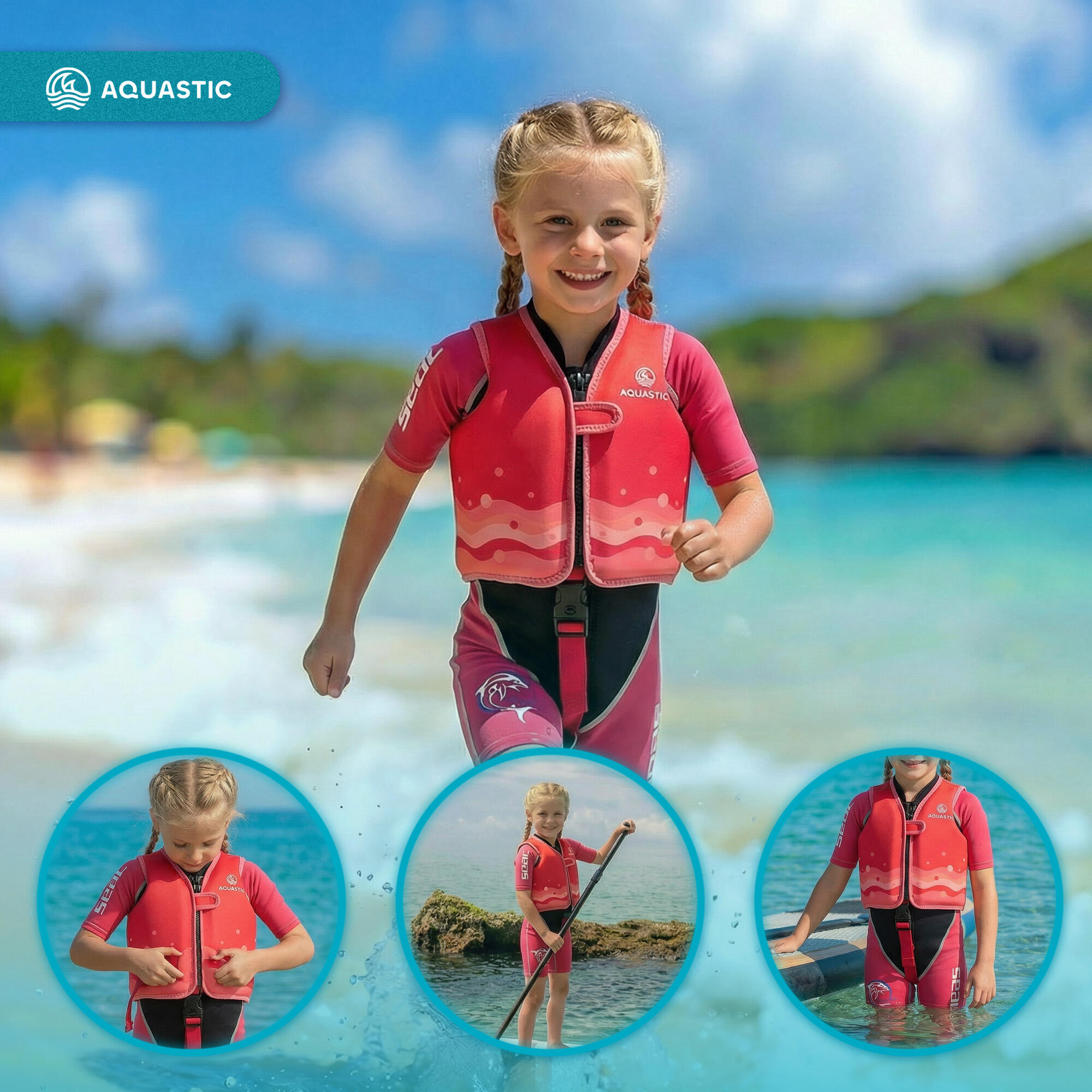 Kinderreddingsvest AQUASTIC Junior 4/7