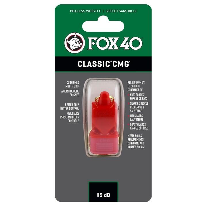 Fluier FOX 40 Classic CMG, Rosu, 115dB