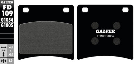 Galfer remblokken fd109 brake pad fd109 g1054 organic