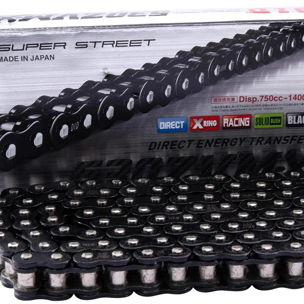 D.I.D Chain 530 ZVMX 120 n Black Raven - Open drive chain.