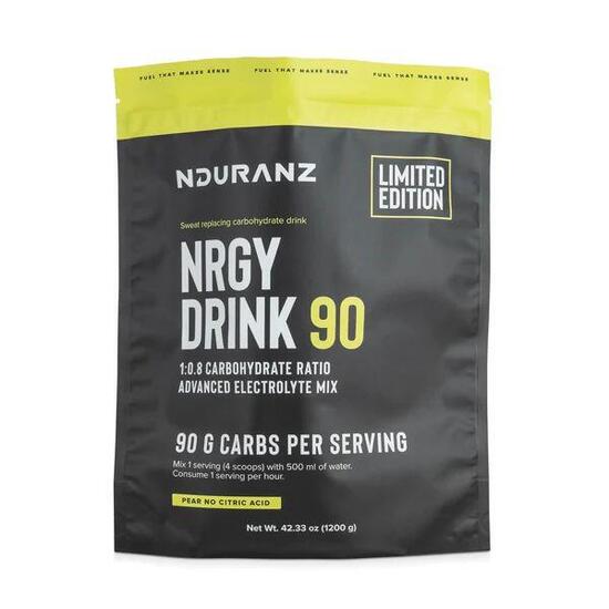 Nrgy Drink 90 Pear o. Zitronensäure Kohlenh. Triathl. Laufen Rad Nduranz 1,2 kg