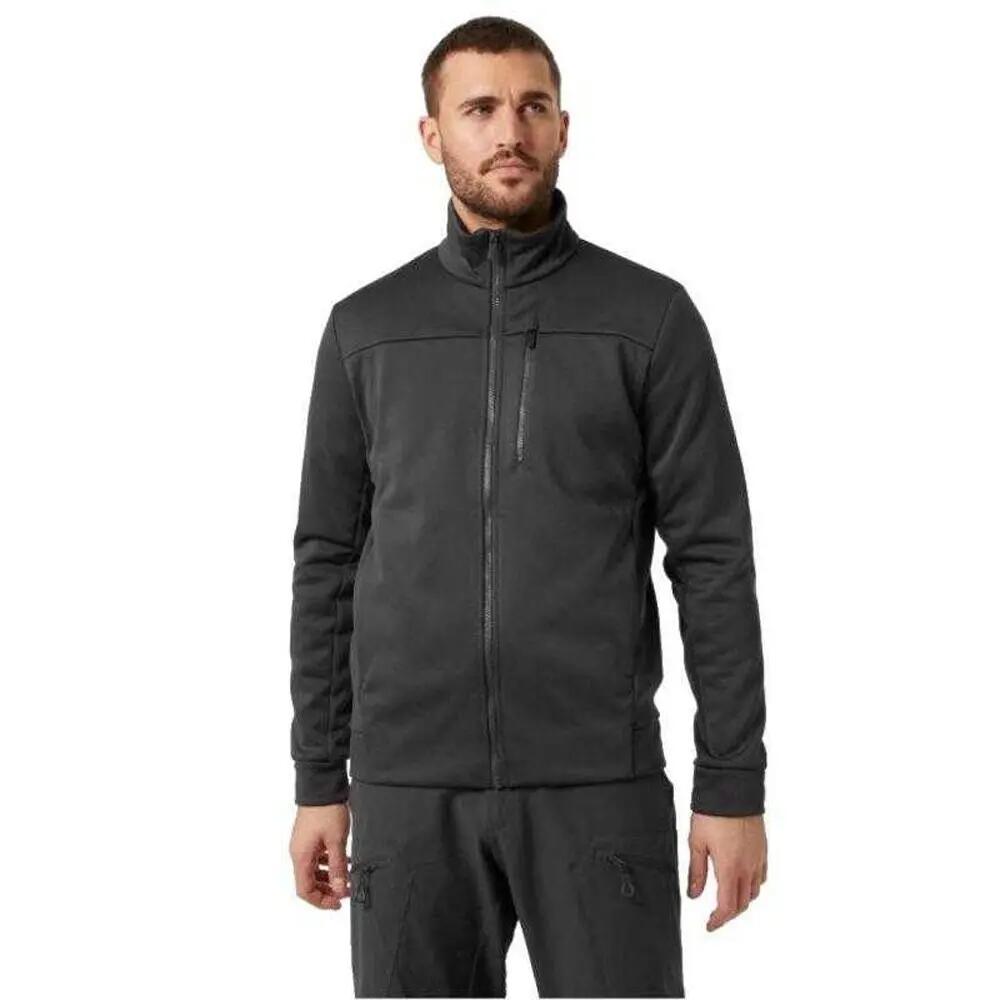 Fleecejacke für , Stehkragen Herren Grau 5/5