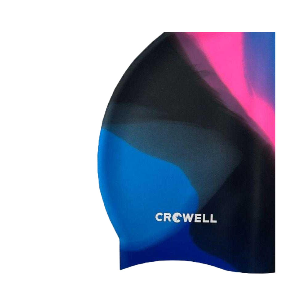 Bademütze für HerrenDamen Unisex, Silikon Damen und Herren Schwarz/Blau/Pink 2/2