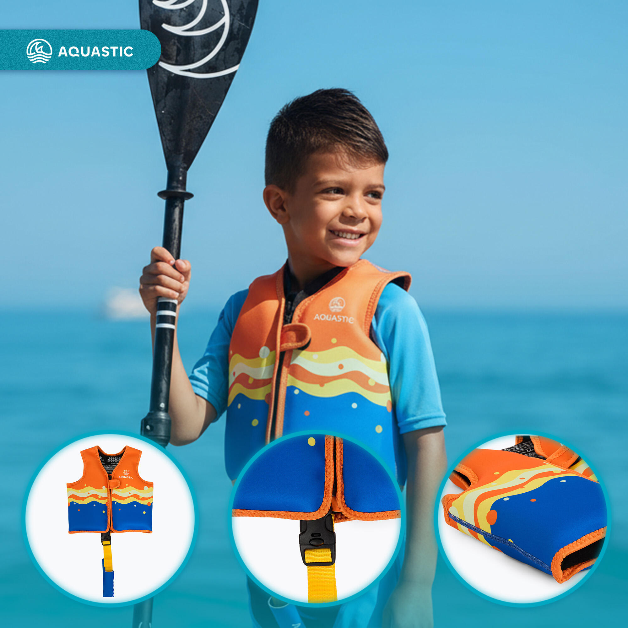 Gilet de sauvetage AQUASTIC Junior 3/7