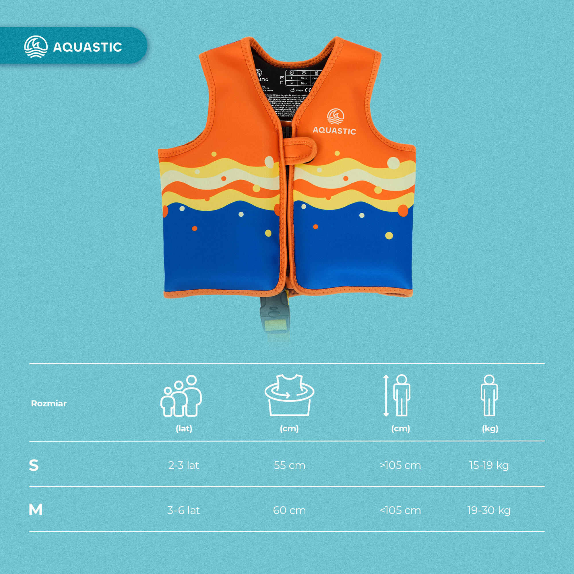 Gilet de sauvetage AQUASTIC Junior 2/7