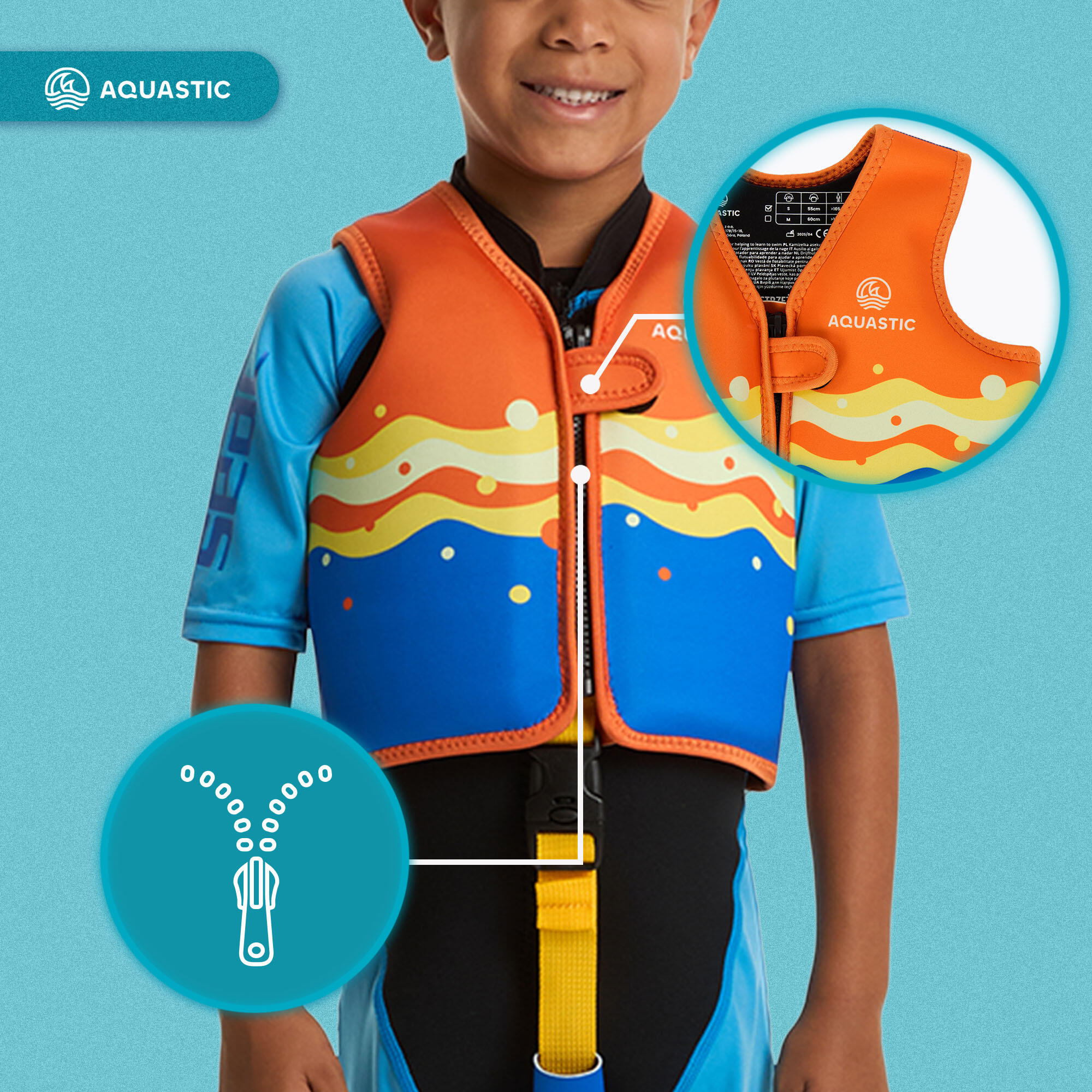 Gilet de sauvetage AQUASTIC Junior 5/7