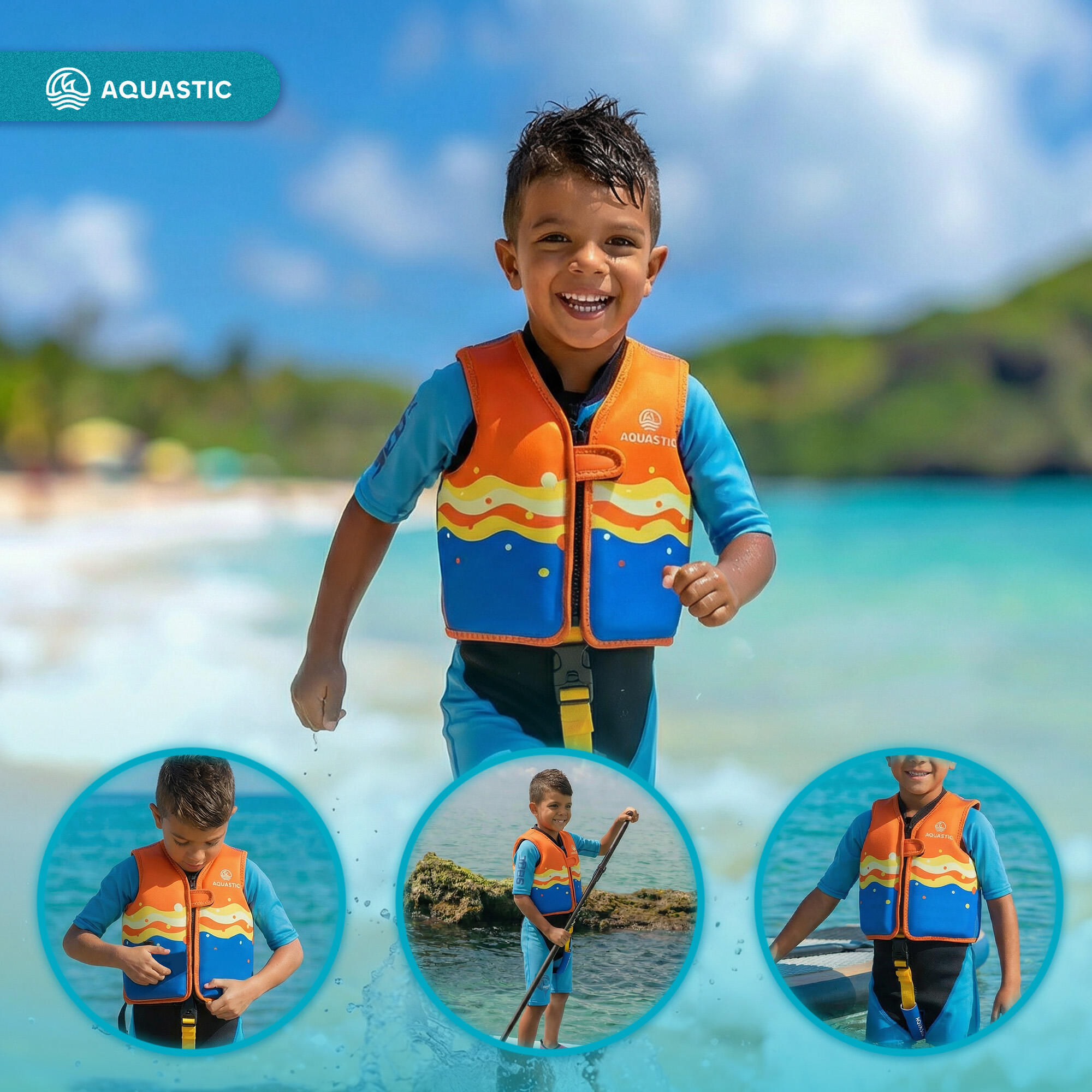 Gilet de sauvetage AQUASTIC Junior 4/7