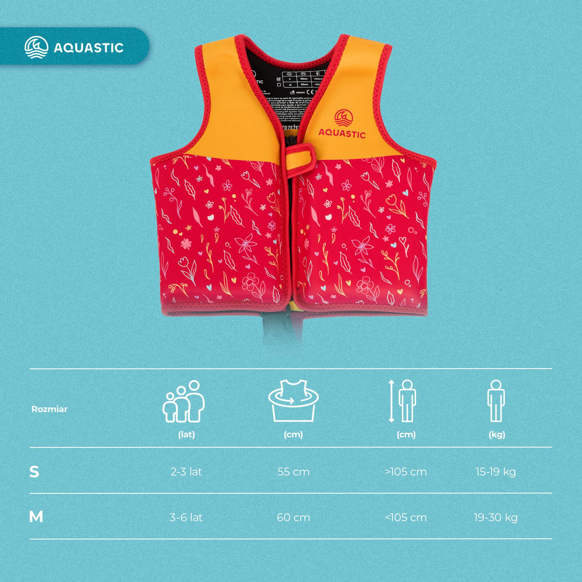 Gilet de sauvetage enfant AQUASTIC Junior 2/7