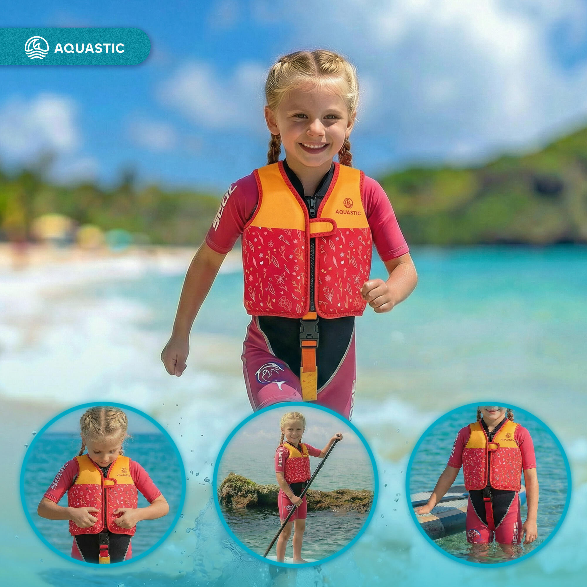 Gilet de sauvetage enfant AQUASTIC Junior 4/7