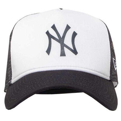 Heren team block trucker cap (wit)