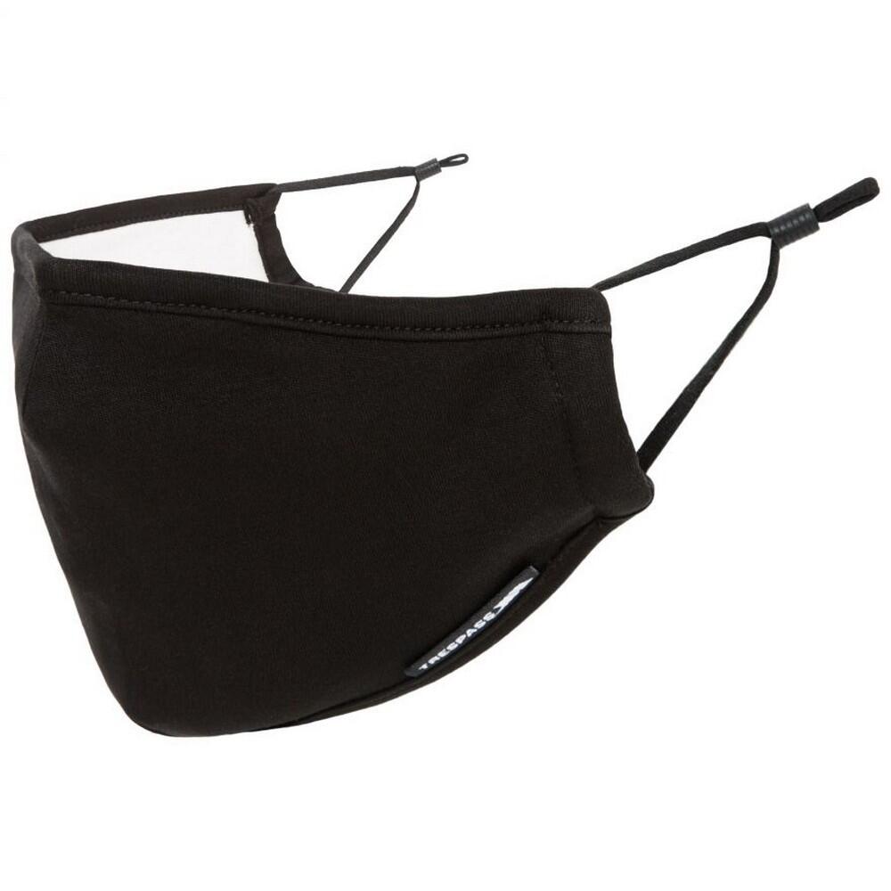 Mundund Nasenschutzmaske Damen und Herren Schwarz 3/5