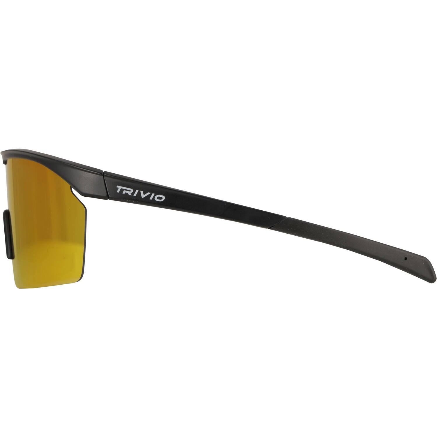 Trivio Noa Fahrradsbrille schwarz mit Revo Red und transparenter Linse 2/4