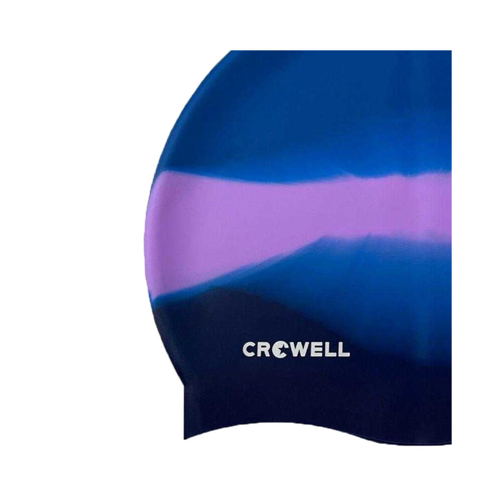 Cuffia Da Nuoto Silicone Adulto Unisex Crowell Violetto Blu 2/2