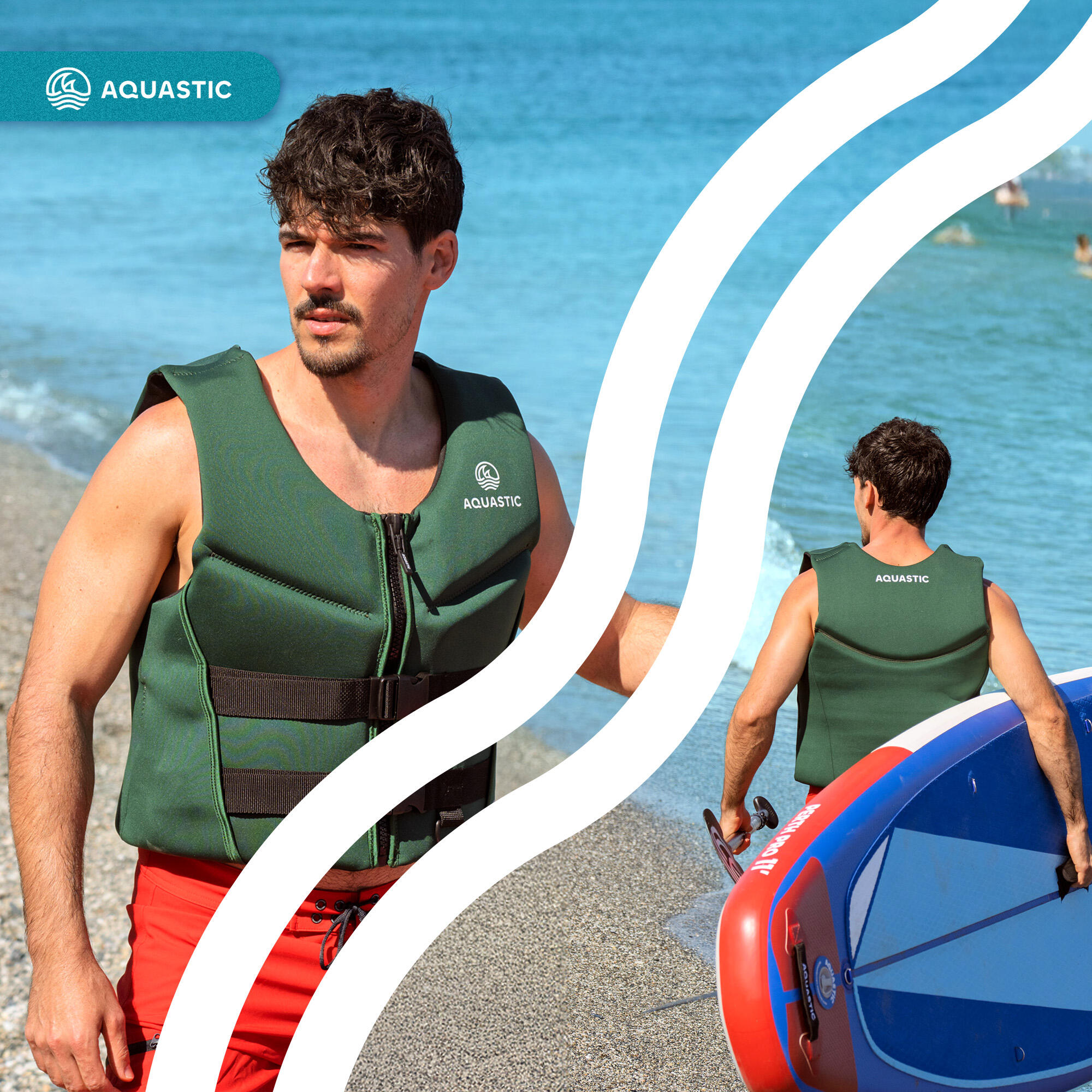 AQUASTIC Omni 50N neopreen reddingsvest 7/7