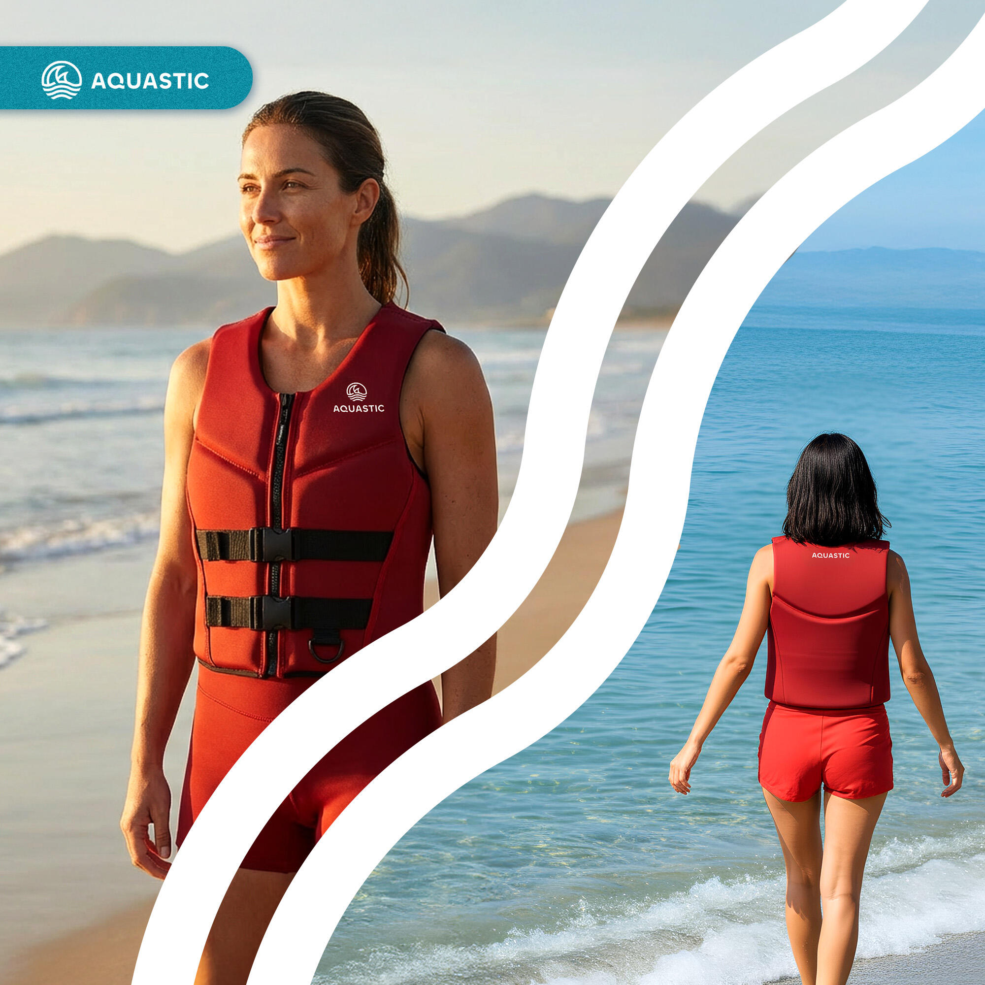Giubbotto di salvataggio AQUASTIC Omni 50N in neoprene 7/7