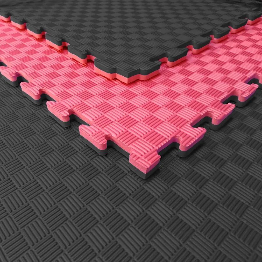 Tatami Puzzle EVA Pack 24 / 1 x 1 x 25mm (Vermelho-Preto) 5/7