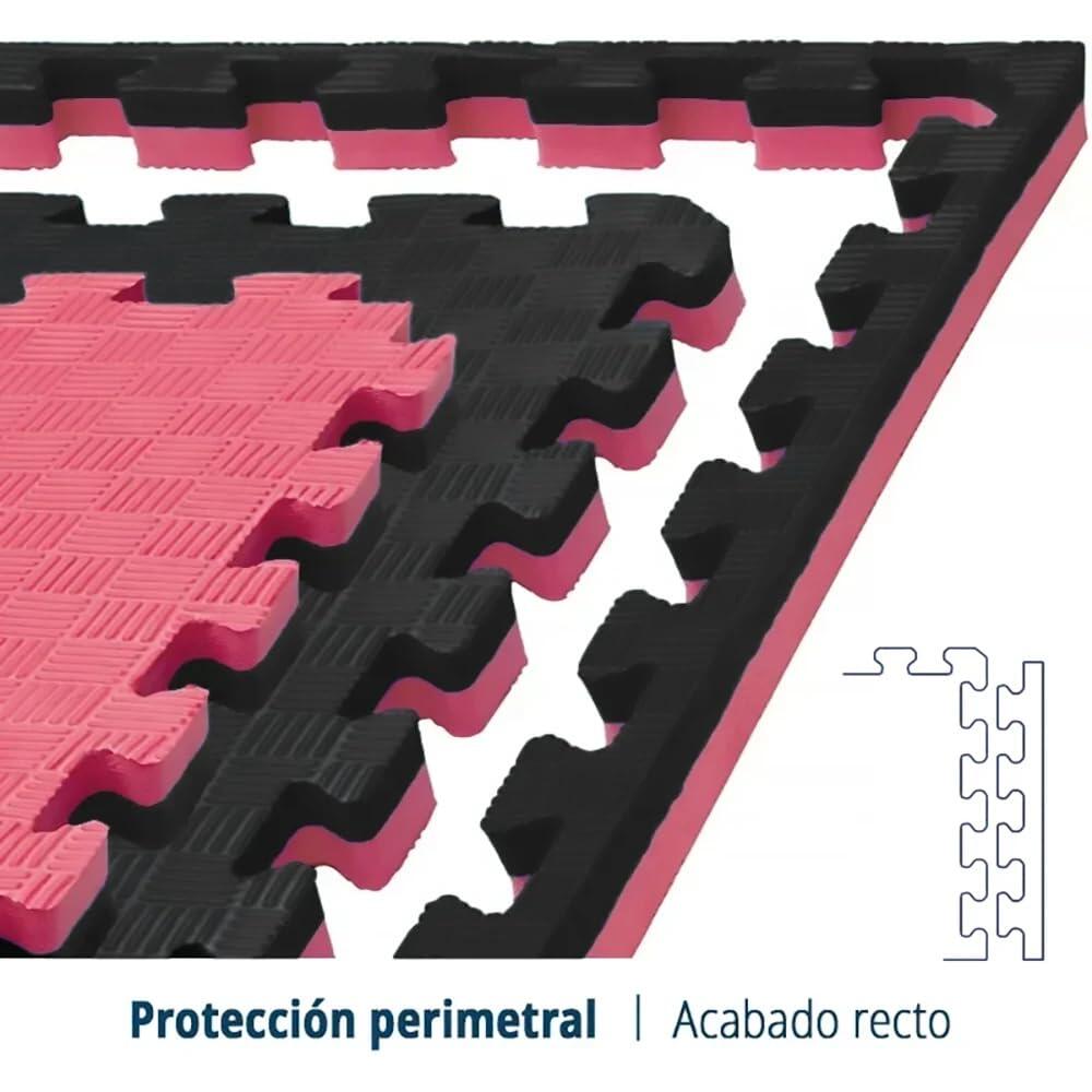 Tatami Puzzle EVA Pack 24 / 1 x 1 x 25mm (Vermelho-Preto) 4/7