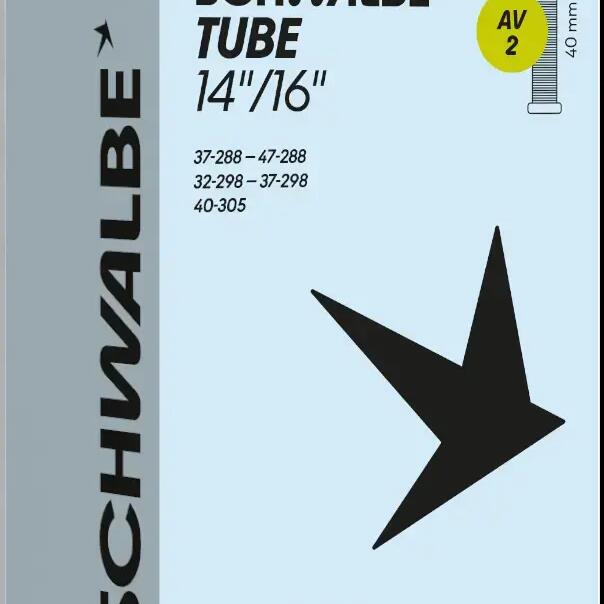 Schwalbe Tube 2 butyl inner tube 14-16in AV 40mm