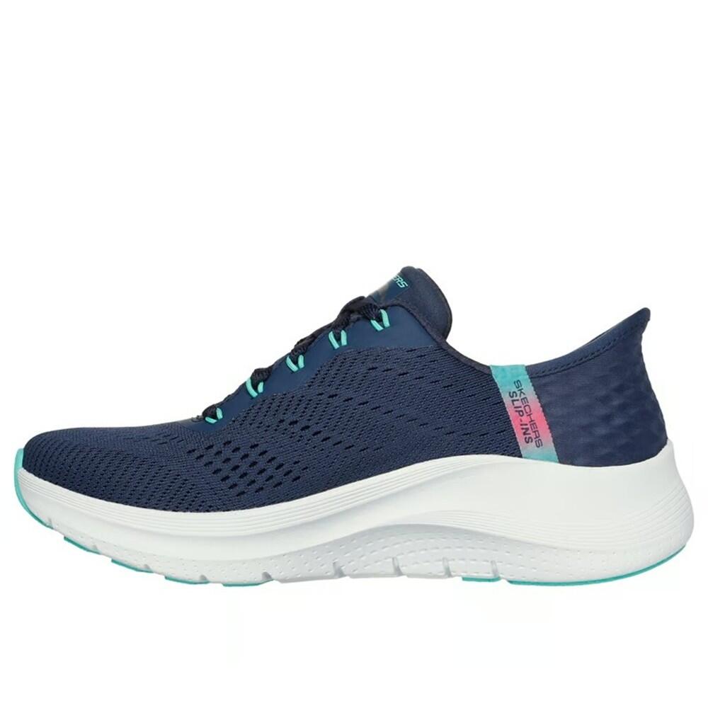 Sapatilhas Skechers Mulher Arch Fit 2.0 - Easy Chic Azul Marinho 5/7