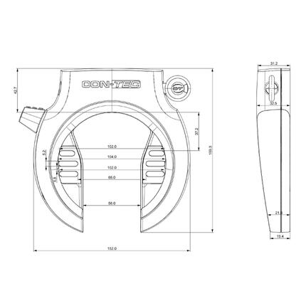Zestaw zamka pierścieniowego i akumulatorowego CONTEC PowerLoc M do Bosch BES2