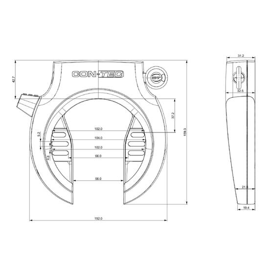 Zestaw zamka pierścieniowego i akumulatorowego CONTEC PowerLoc M do Bosch BES2