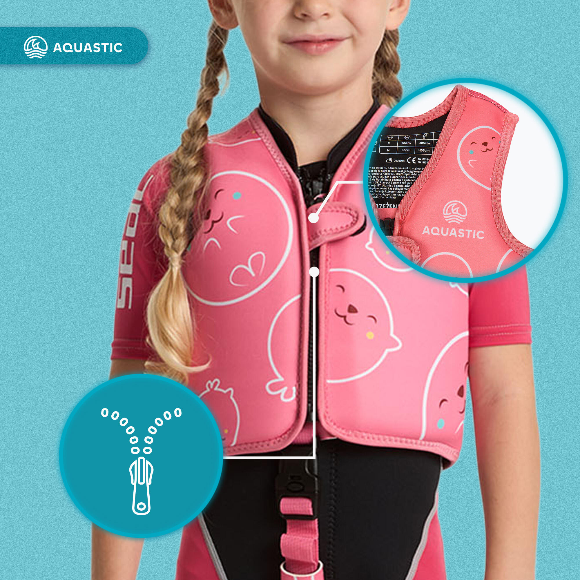 Kinder-Sicherheitsweste AQUASTIC Junior 5/7