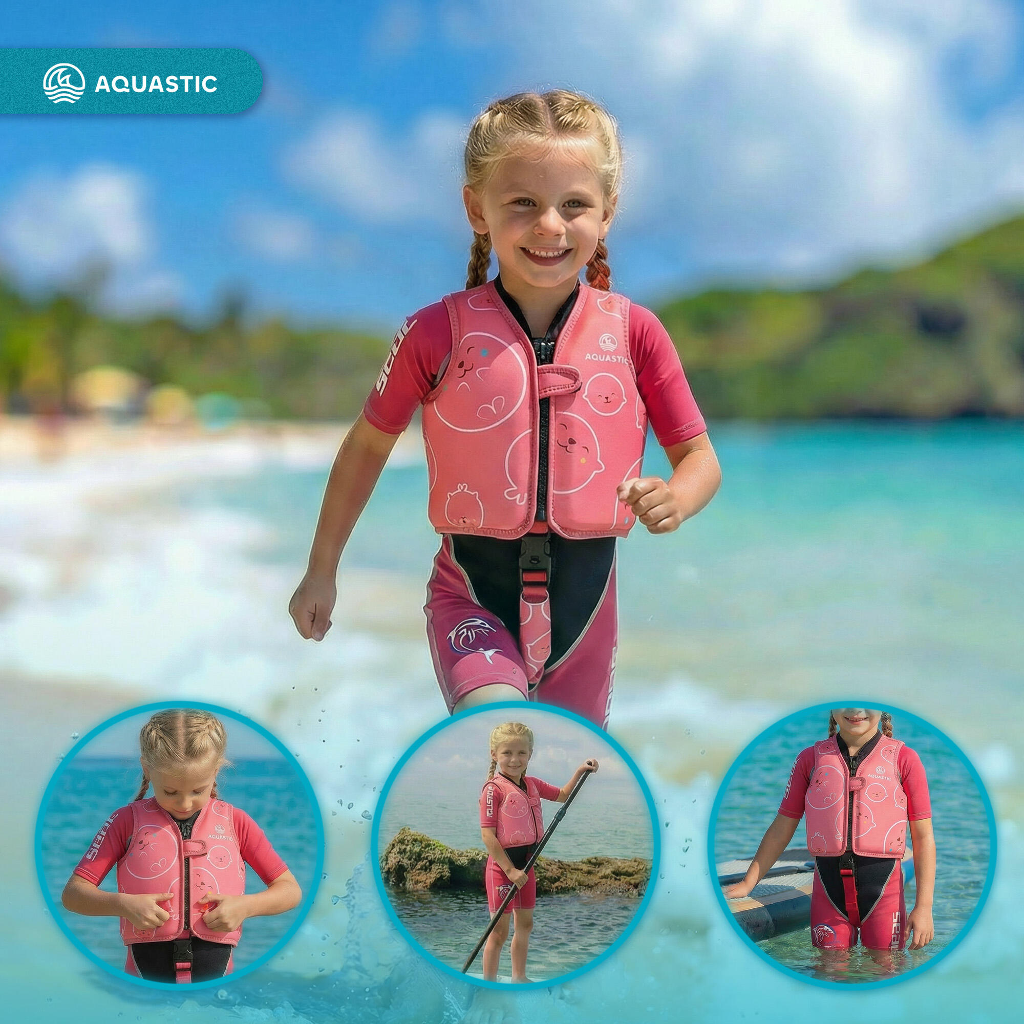Kinder-Sicherheitsweste AQUASTIC Junior 4/7