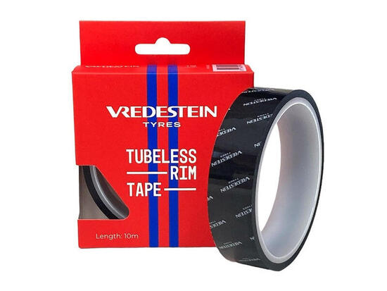 Vredestein taśma na obręcz tubeless 21 mm x 10 m czarna