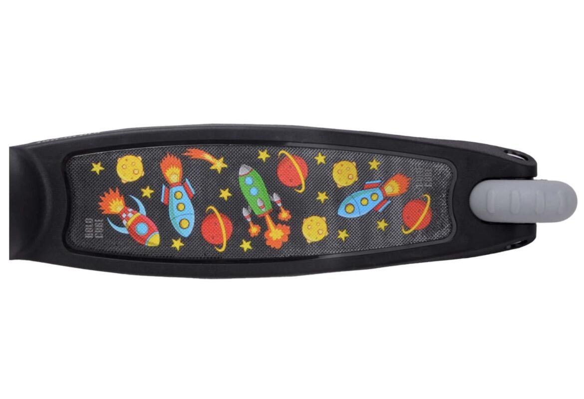 Kinderstep driewieler raket zwart 3/5