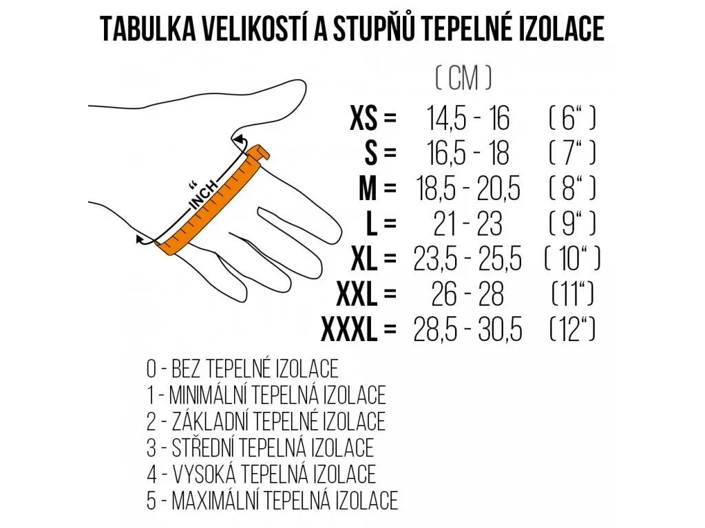 Dámské turistické teplé prstové rukavice 6/6