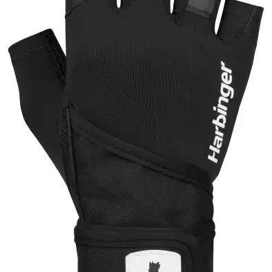 Harbinger Pro Wristwrap 2.0 Gloves Black – S, Perforated Leather & Wrist Support