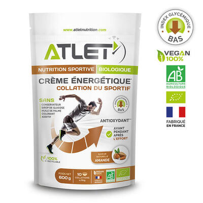 Crema energetica biologica 600g Atlet