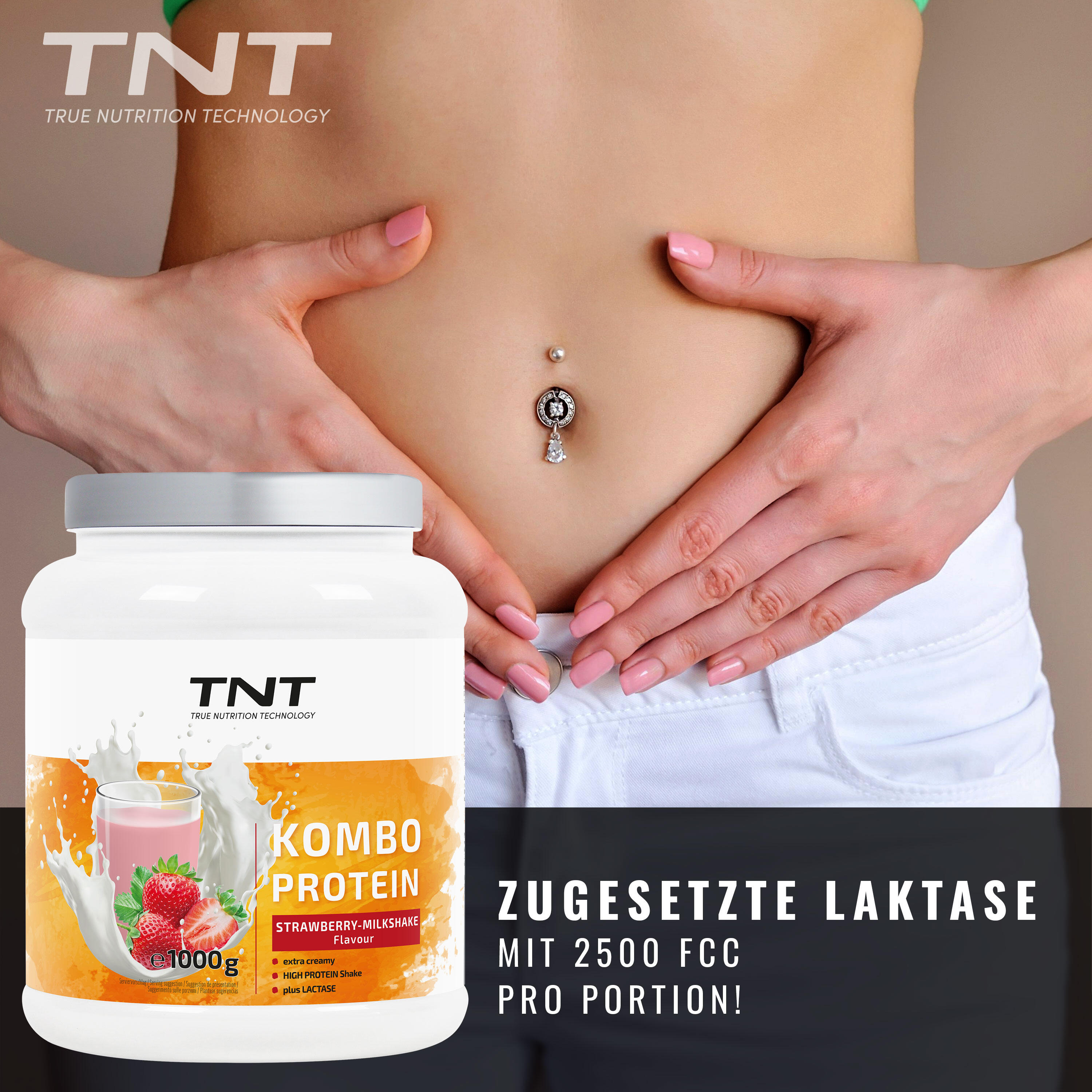Kombo Protein - 3 Eiweißquellen + Laktase + Flohsamenschalen 3/7