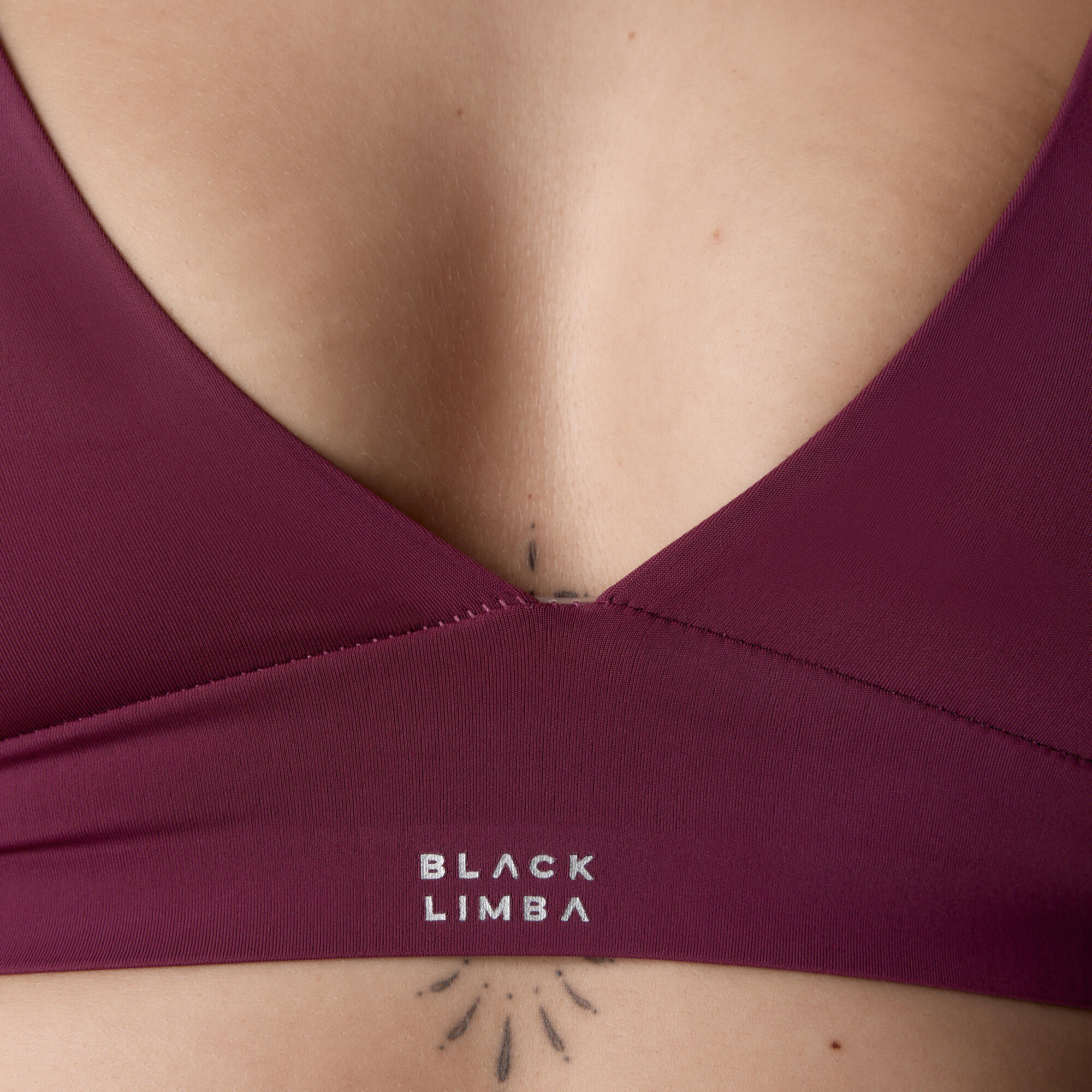 Brassière de sport Soutien-gorge Triangular Eryx Black Limba Amaranth Microfiber 3/6