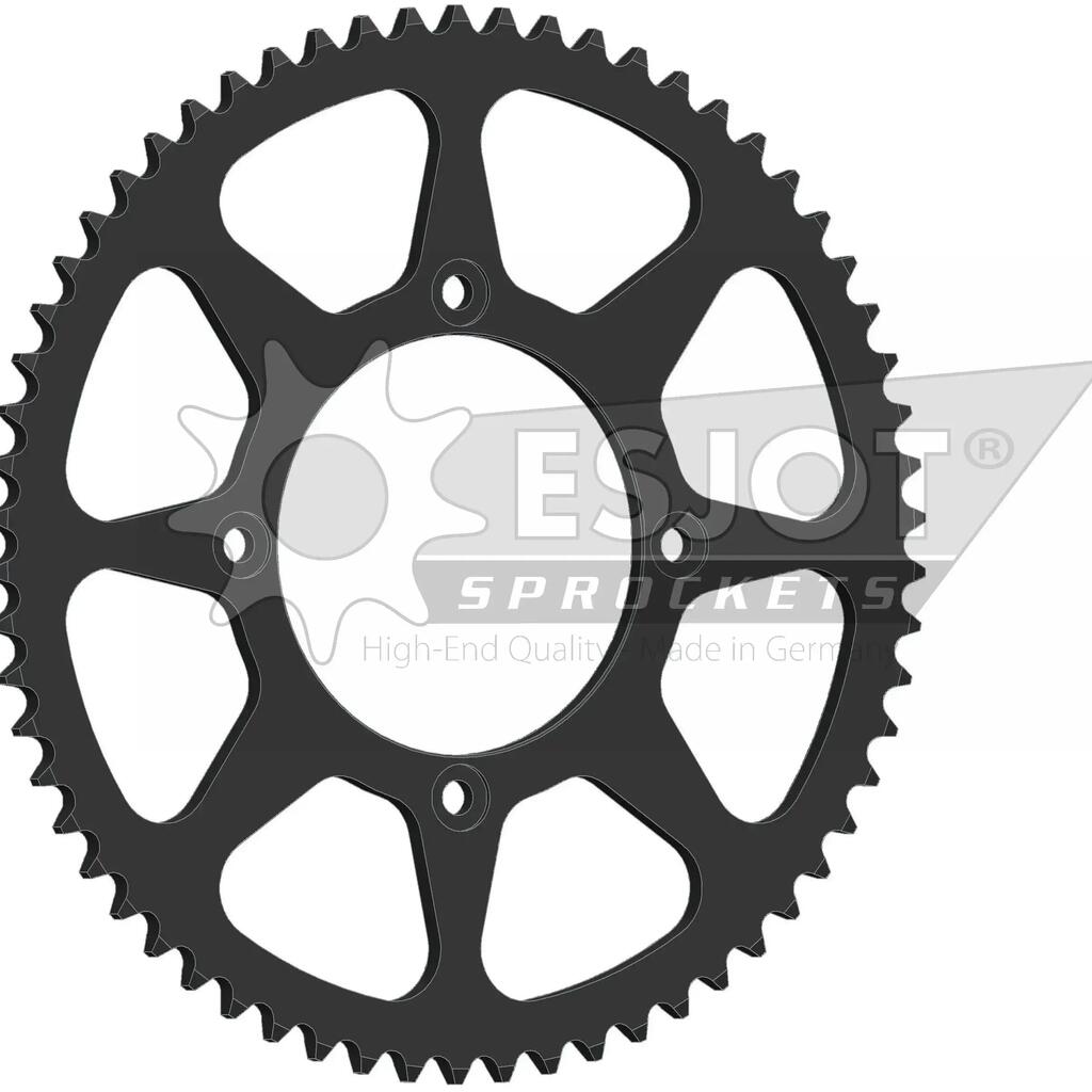ESJOT Chain Wheel 420, 62 Tooth Steel, Black.