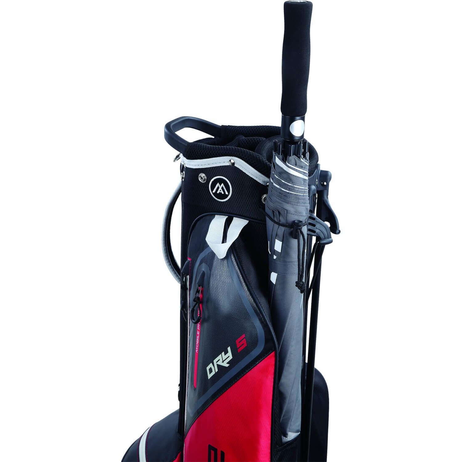 Dri Lite Seven - Sac de golf imperméable - Sac trépied - Noir Rouge 6/7
