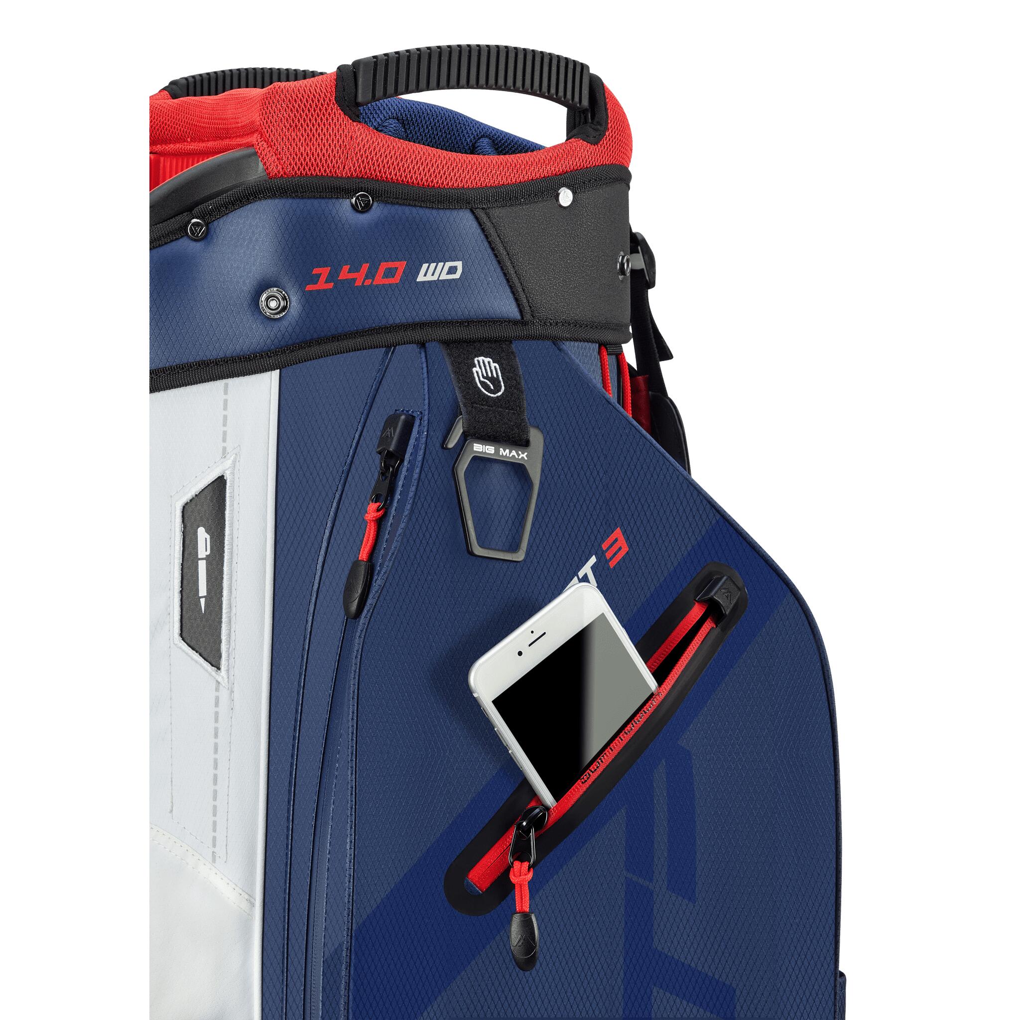 Bolsa de carro de golf impermeable 14 compartimentos Big Max Drilite Sport 3 7/7