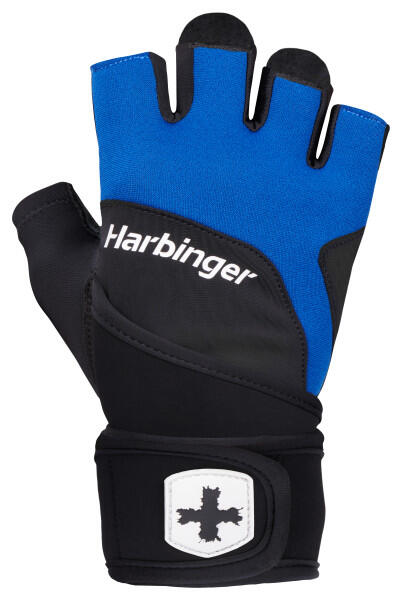Harbinger Guanti da Sollevamento Pesi 2.0 con Polsini, Unisex, Blu, Piccolo 1/5