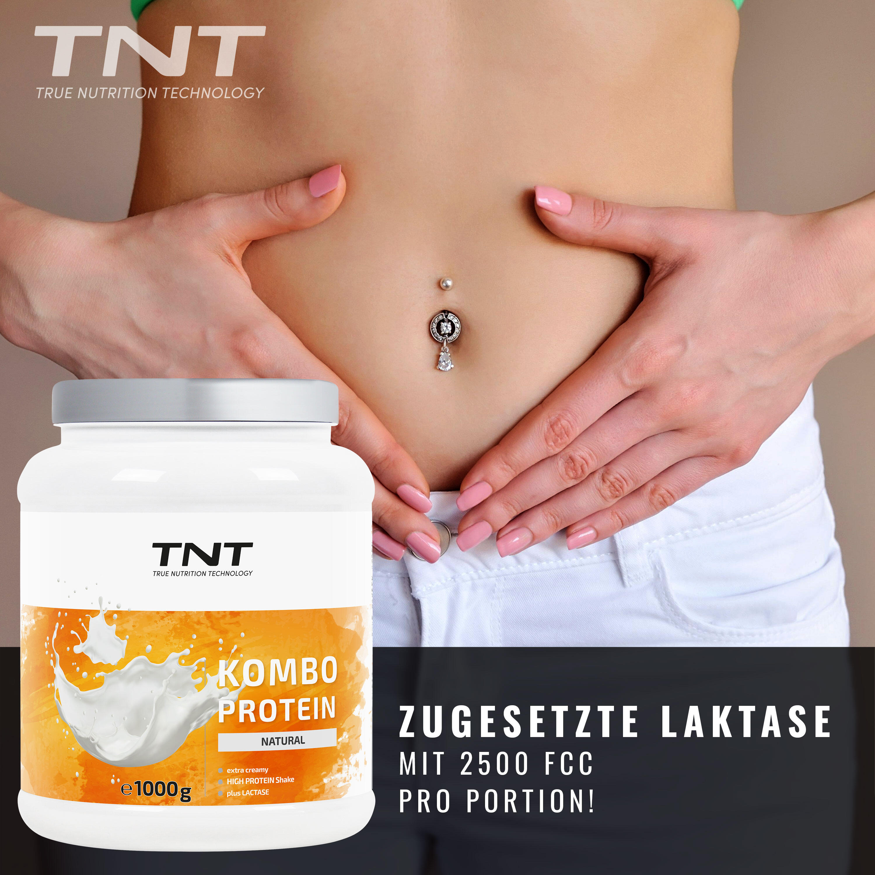 Kombo Protein - 3 Eiweißquellen + Laktase + Flohsamenschalen 3/7