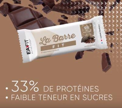 EAFIT La Barre Fit chocolat Unité 3/7