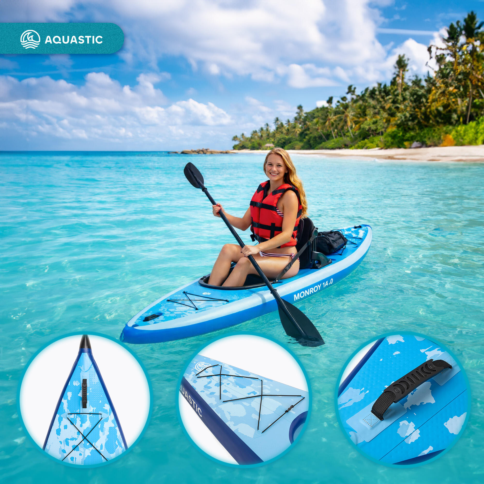 Kayak/SUP hybride AQUASTIC Monroy 14'0" 427 cm 3/7
