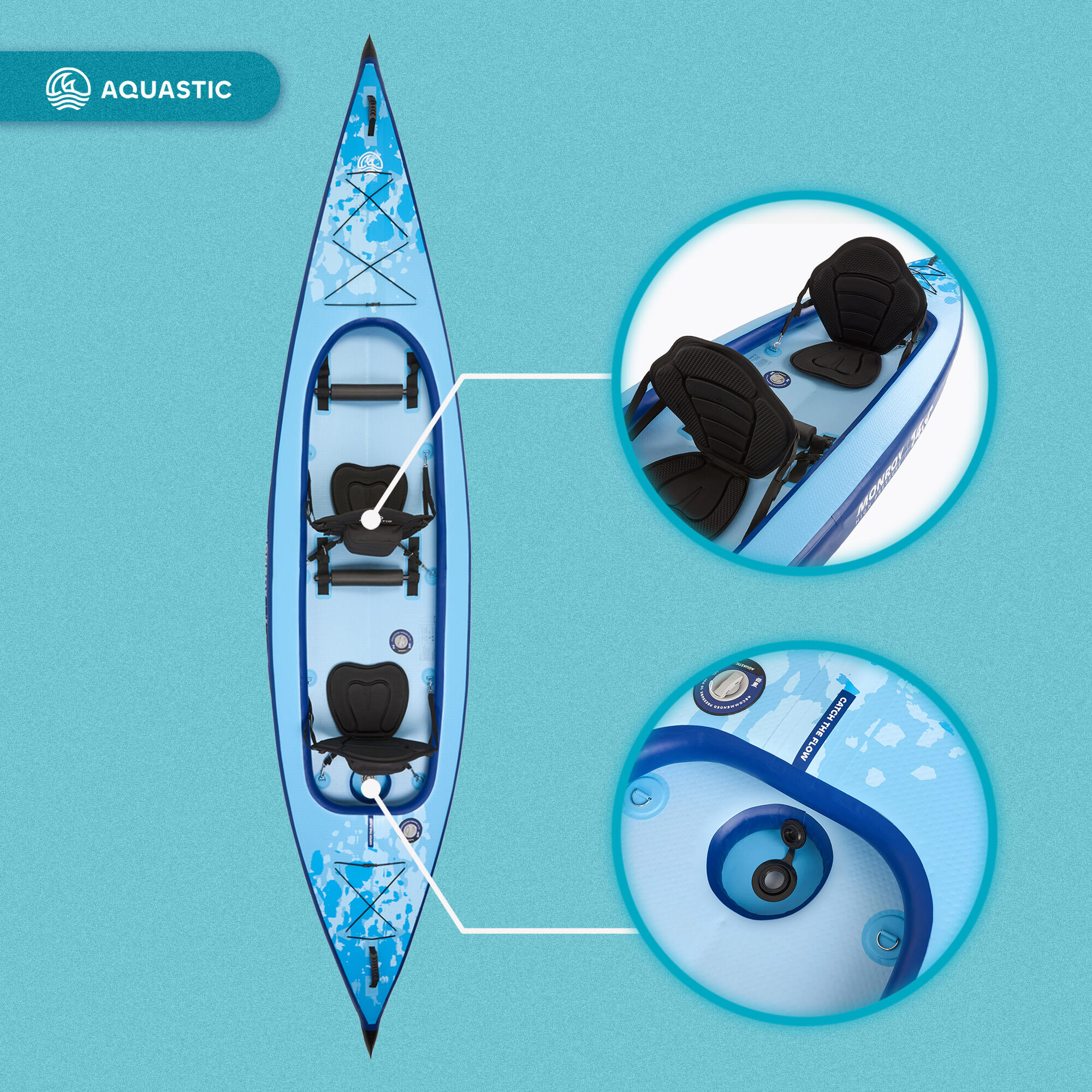 Kayak/SUP hybride AQUASTIC Monroy 14'0" 427 cm 5/7