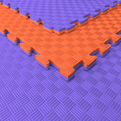 Tatami Puzzle EVA 100x100x20 mm (Lote 10 uds) Naranja-Lila 6/6
