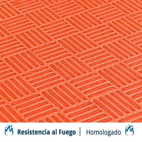 Tatami Puzzle EVA 100x100x20 mm (Lote 10 uds) Naranja-Lila 4/6